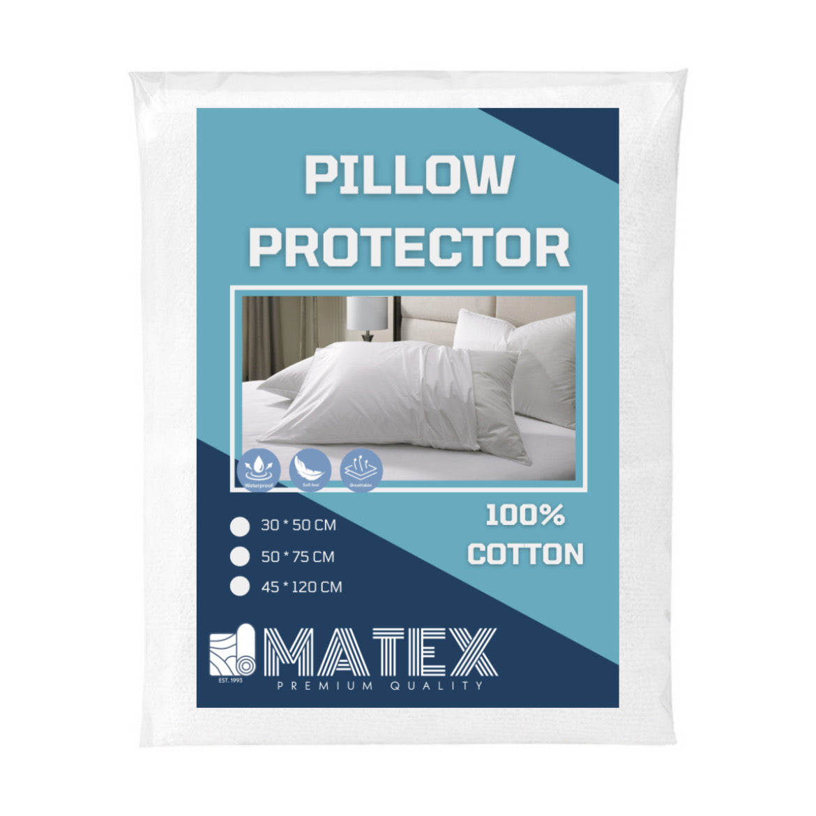 Premium Quality 100% cotton upgraded Pillow Protector