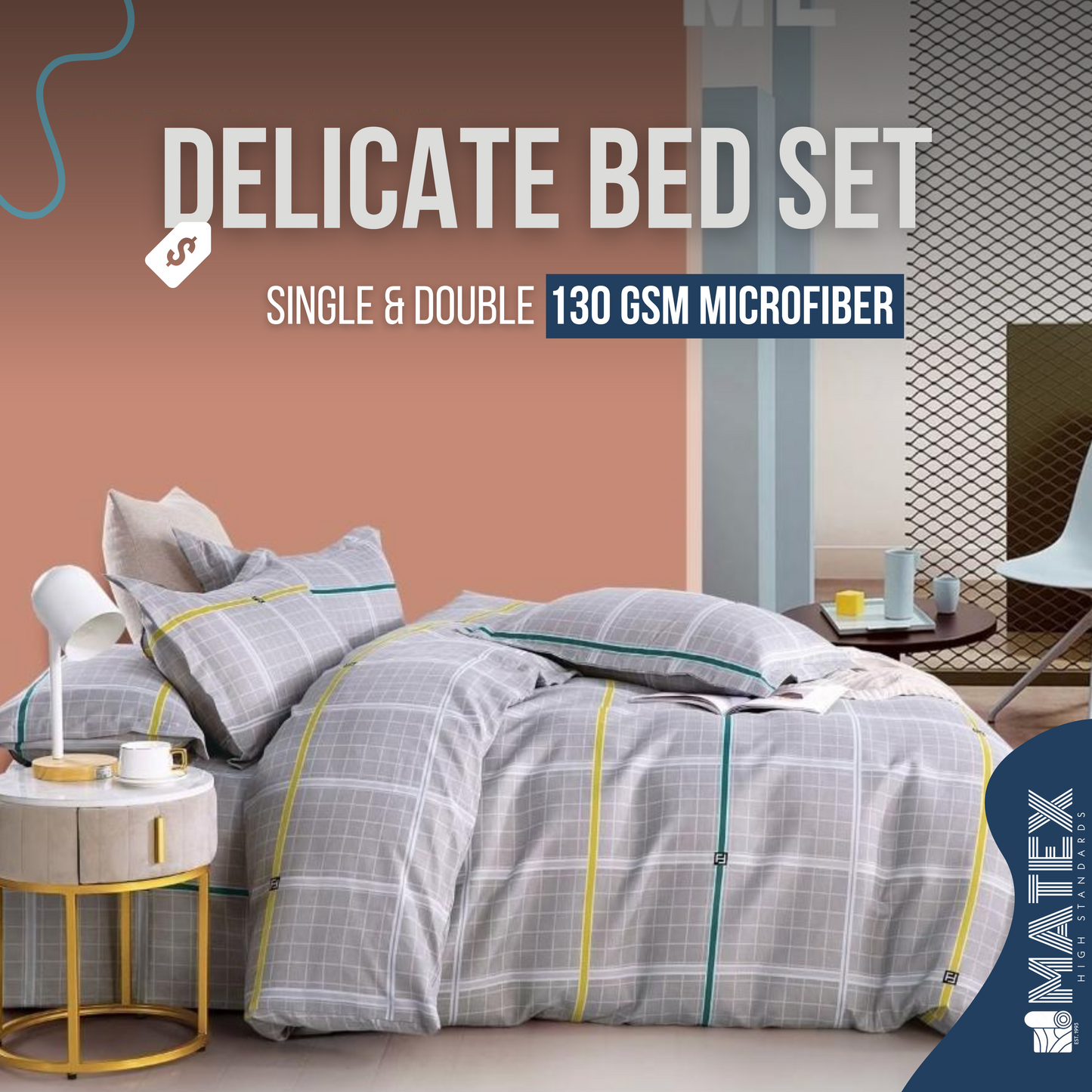 Delicate Bed Set 130 GSM microfiber