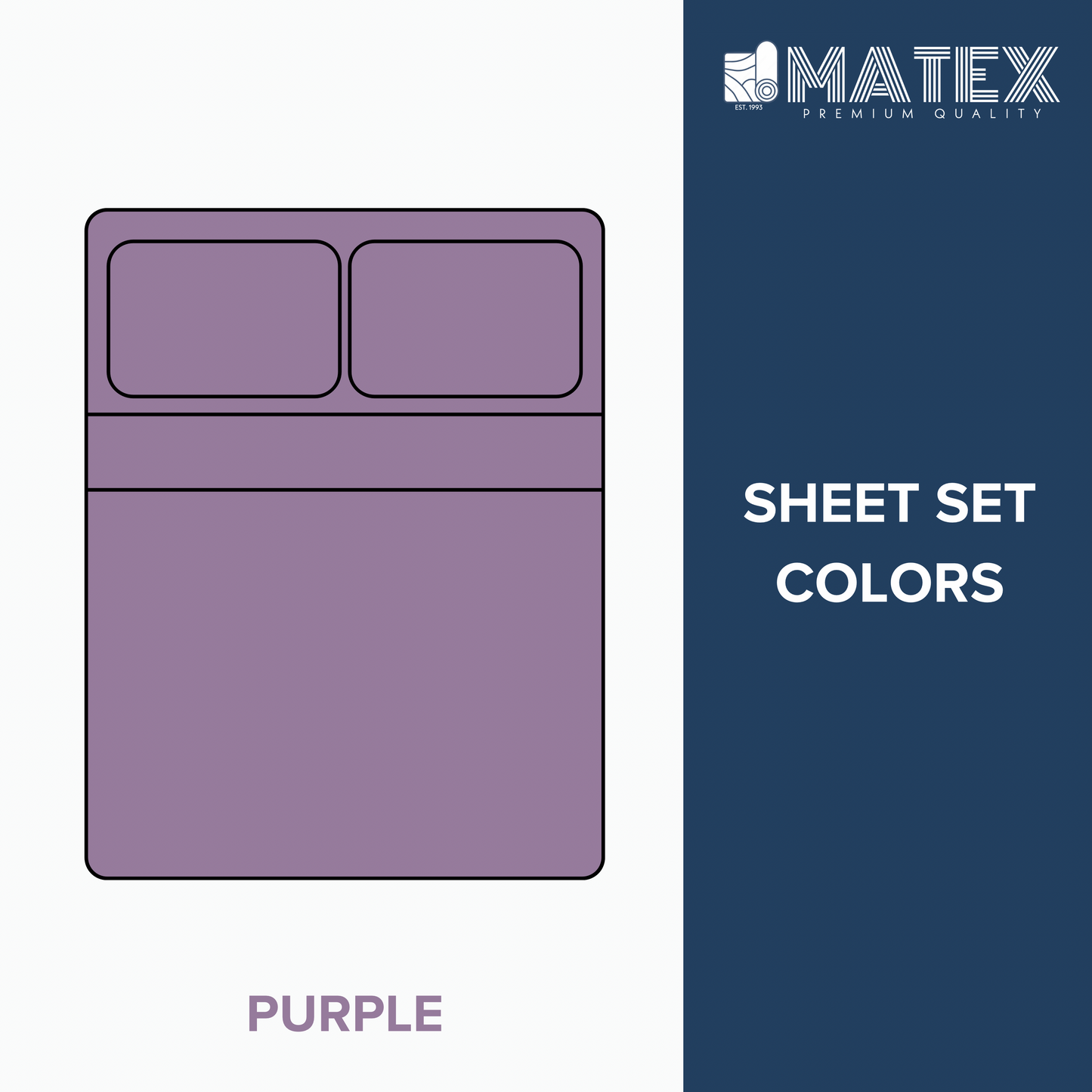 100% COTTON PURPLE BED SHEET